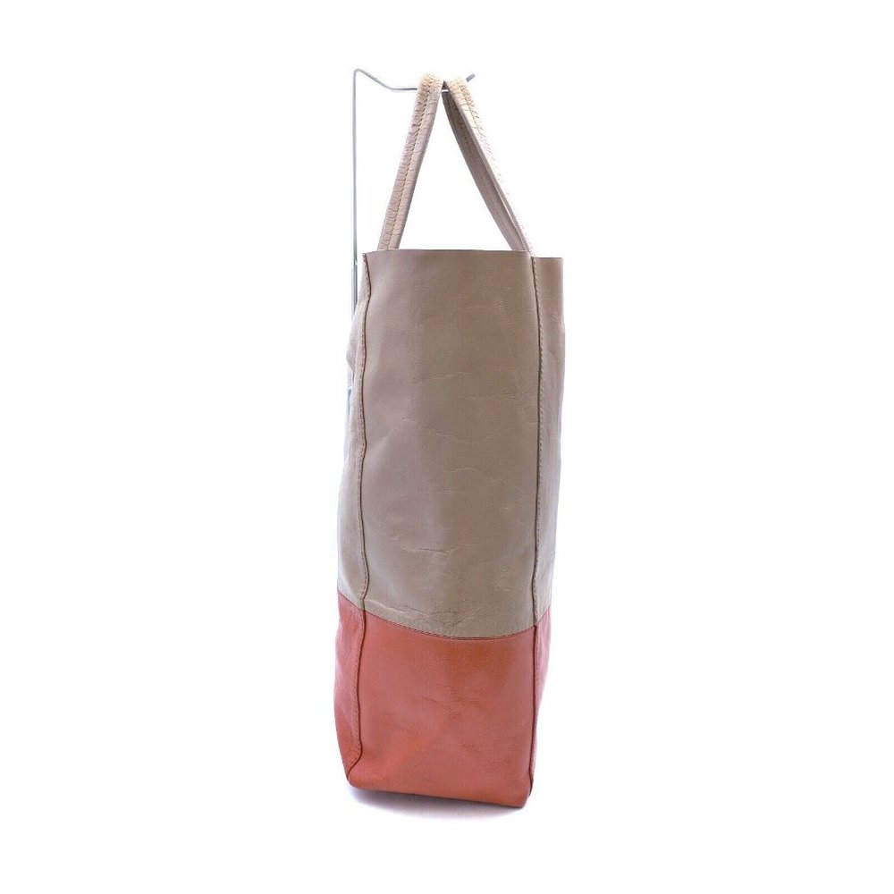 authentic Celine Shopping bag Vertical bicolor, taupe and b - Picture 4 of 16